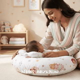 Little Fairy & Snuggles Cotton Baby Nursing Pillow with Removable Cover & Head Pillow