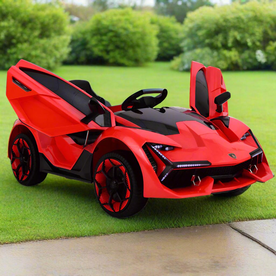 Luxury Lamborghini Kids Electric Ride-On Car with Dual Drive