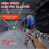 M4 Electric Gel Blaster Gun – Graffiti Orange Automatic Water Bead Rifle