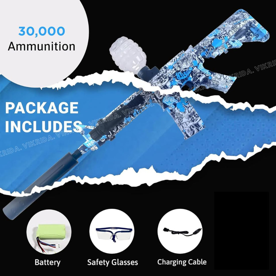 M4 Electric Gel Blaster Rifle – Automatic Graffiti Edition