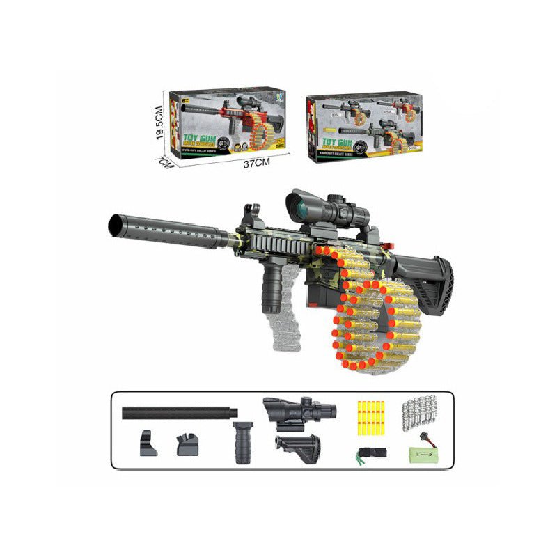 M416 Soft Bullet Blaster – Kids Foam Dart Gun with Belt Ammo & Scope