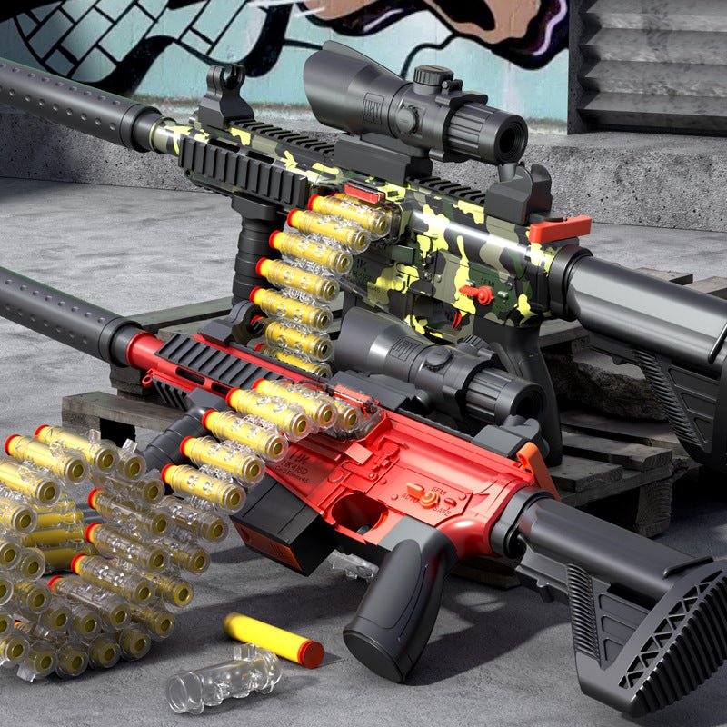 M416 Soft Bullet Blaster – Kids Foam Dart Gun with Belt Ammo & Scope