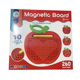 Magnetic Apple Shaped Drawing Board – Creative Apple Shape Learning Board With 10 Pattern Cards