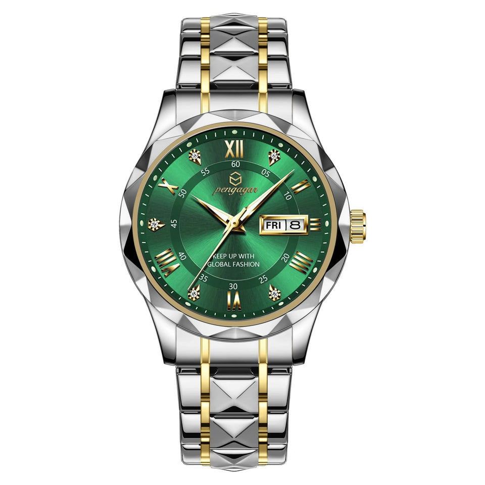 Branded Stainless Steel Business Quartz Watch