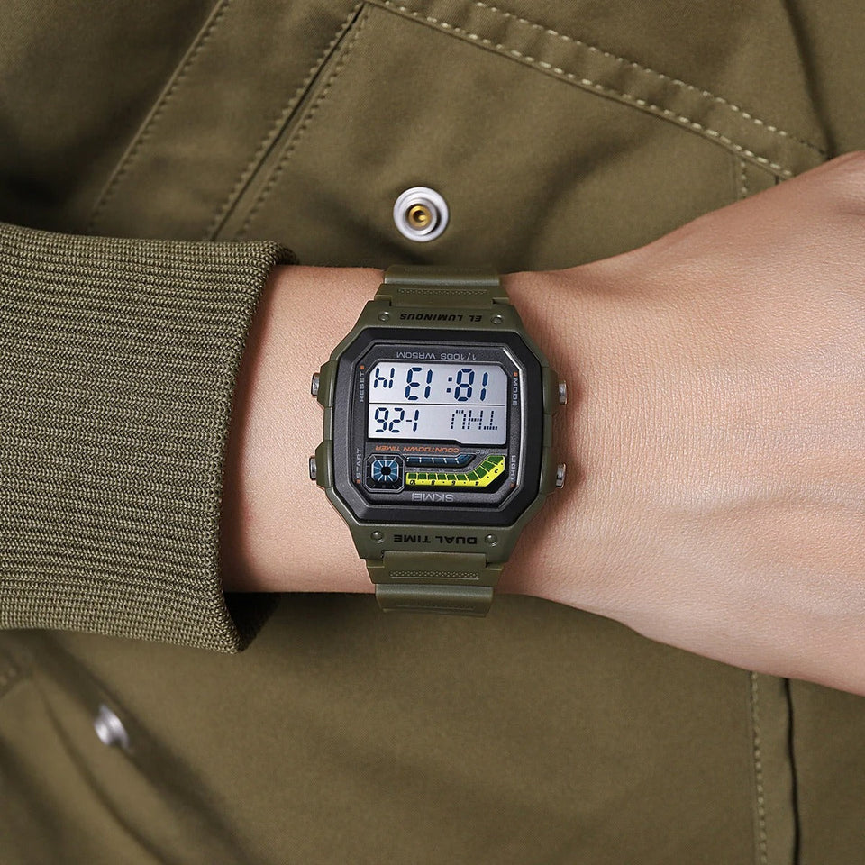 SKMEI Business Waterproof Stainless Steel Digital Watch