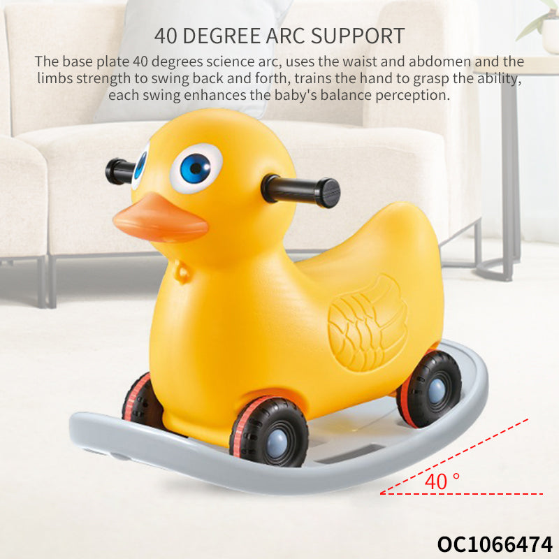 2-in-1 Duck Rocker & Ride-On Car – Rock, Ride & Waddle Away!