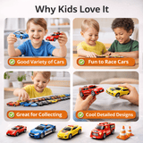 Mega Racing Car Collection – 50-Piece Mini Vehicle Play Set