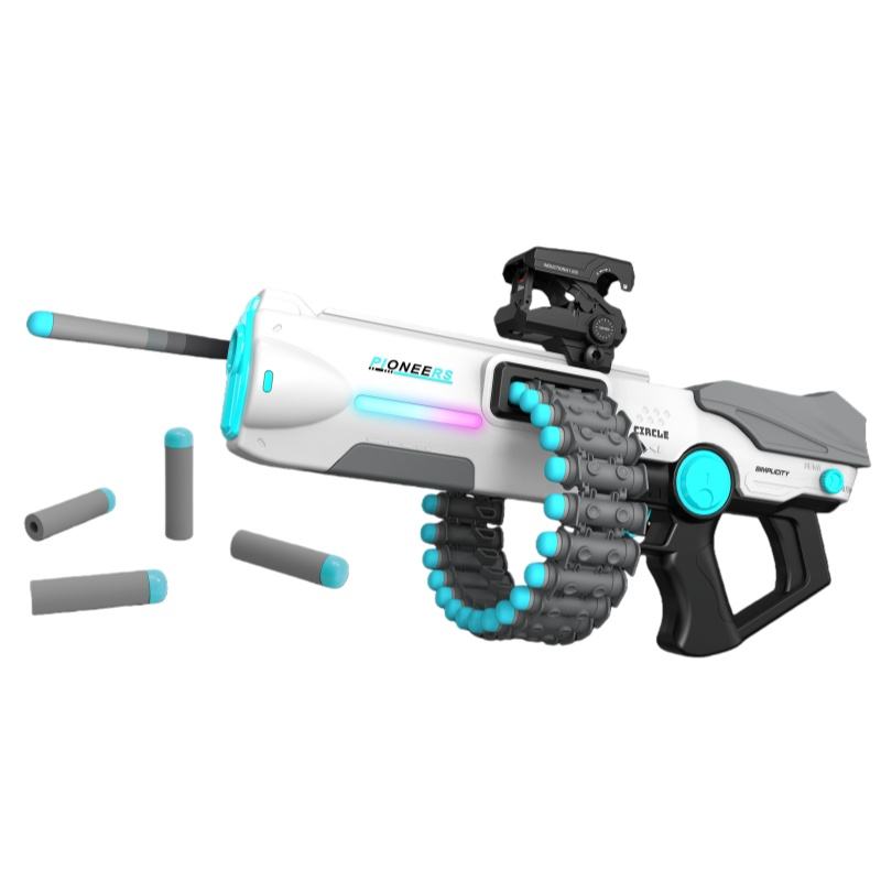 Modern & Sleek Soft Dart Blaster with Rotating Ammo Chain | 30 Darts