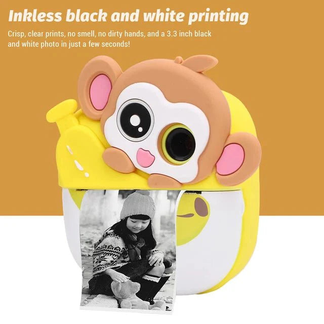 Monkey Instant Print Camera – Snap, Print & Go Bananas!