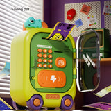 Monster-Themed Password Money Bank ATM with Wheels | Thumb Impression, Password, Sound And Light