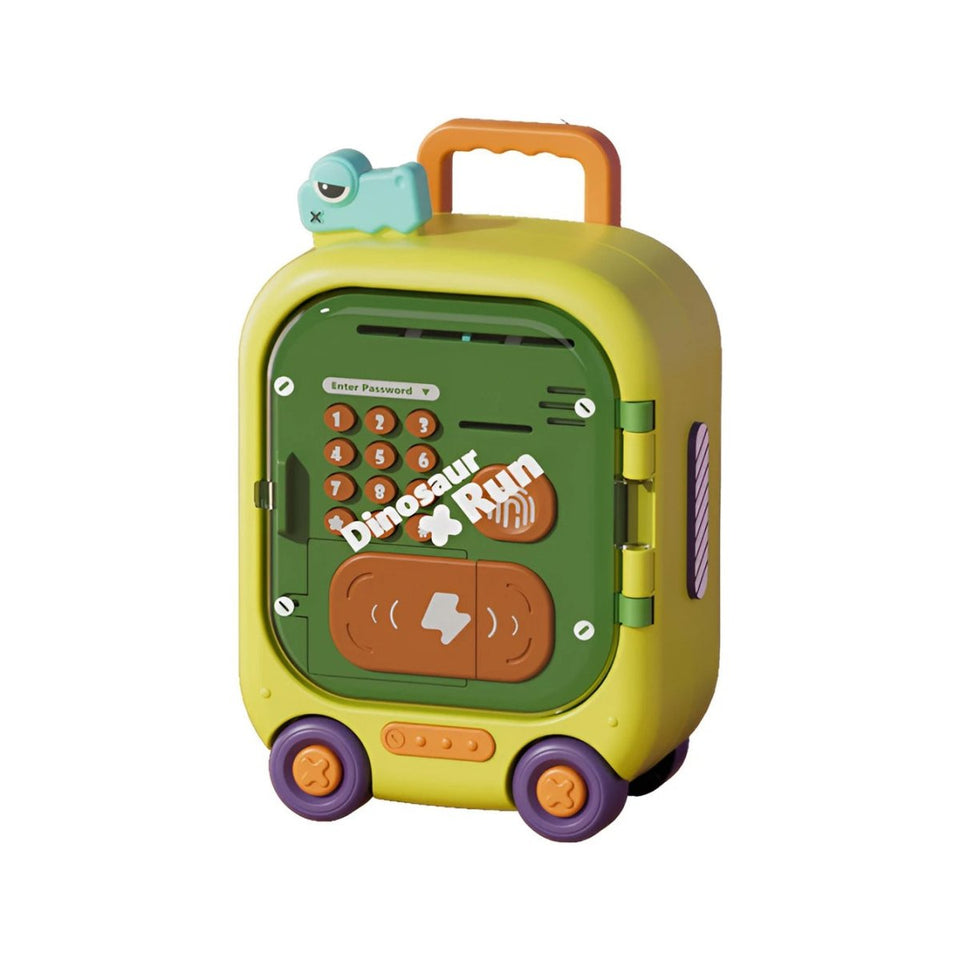Monster-Themed Password Money Bank ATM with Wheels | Thumb Impression, Password, Sound And Light