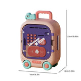 Monster-Themed Password Money Bank ATM with Wheels | Thumb Impression, Password, Sound And Light