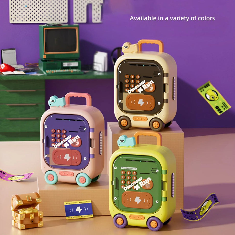 Monster-Themed Password Money Bank ATM with Wheels | Thumb Impression, Password, Sound And Light
