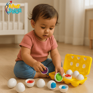 Montessori Matching Eggs Toy Set – Color & Shape Learning for Toddlers | 12 Pcs
