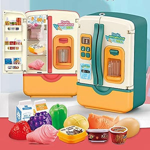 Multi-Function Mini Fridge – Lights, Spray &  Pretend Play Fun