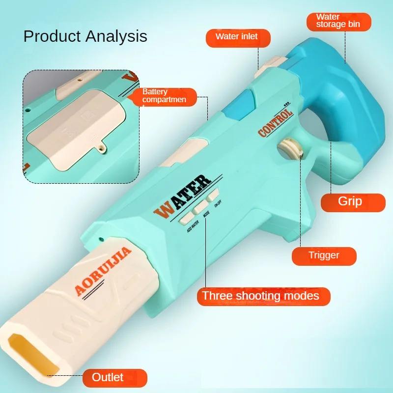 Multifunction Intelligent Electric Water Gun | Pink