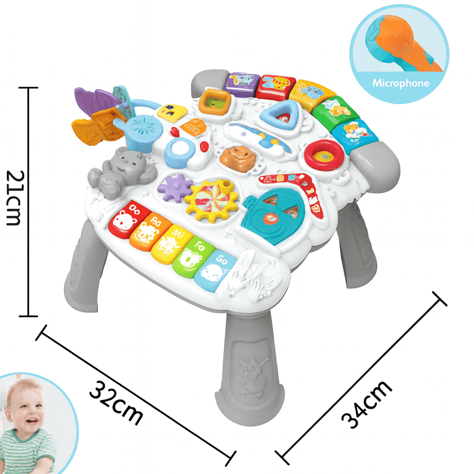 Multifunctional Baby Activity Table – Music, Lights & Learning Play Station