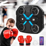 2 in 1 Wall-Mounted Boxing Machine with Bluetooth, Lights & Music