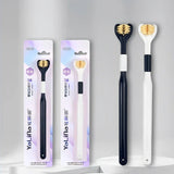 2 PCS Triple Sided Toothbrush Triple Head Wrap Household Soft Bristles Cleaning Daily Sensory Toothbrush