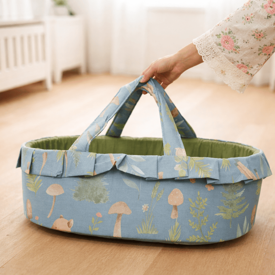 🦌 Oh Deer Cozy Baby Basket Bed