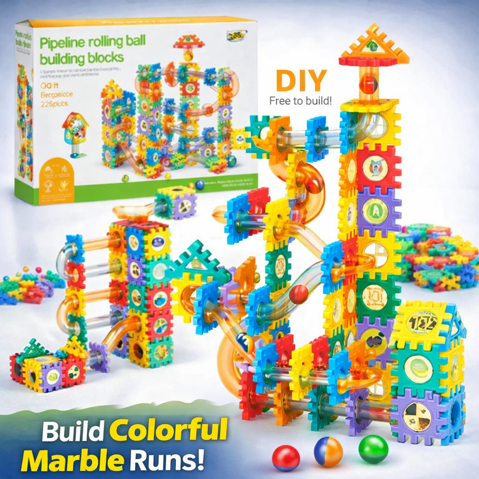 Pipeline Rolling Ball Building Blocks Set |226 PCS