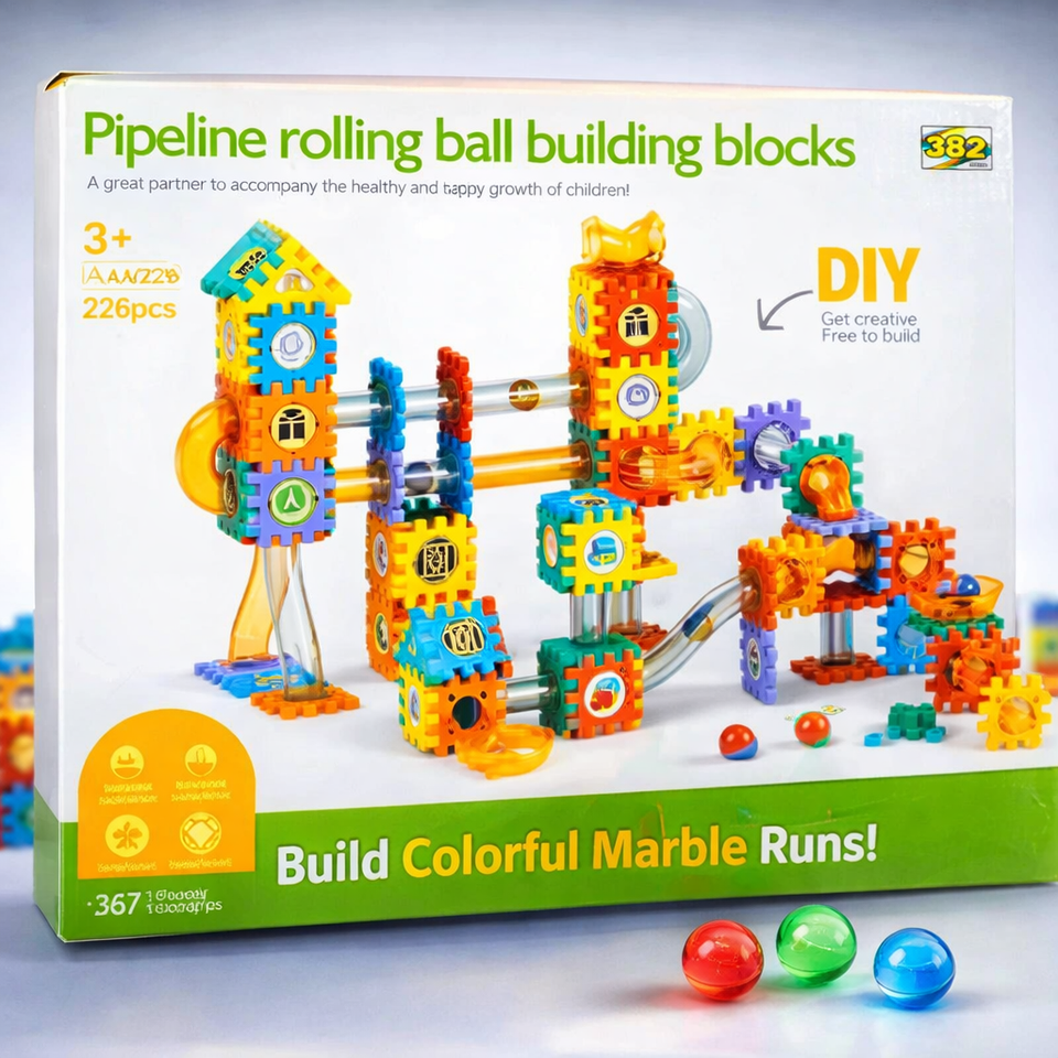 Pipeline Rolling Ball Building Blocks Set |226 PCS