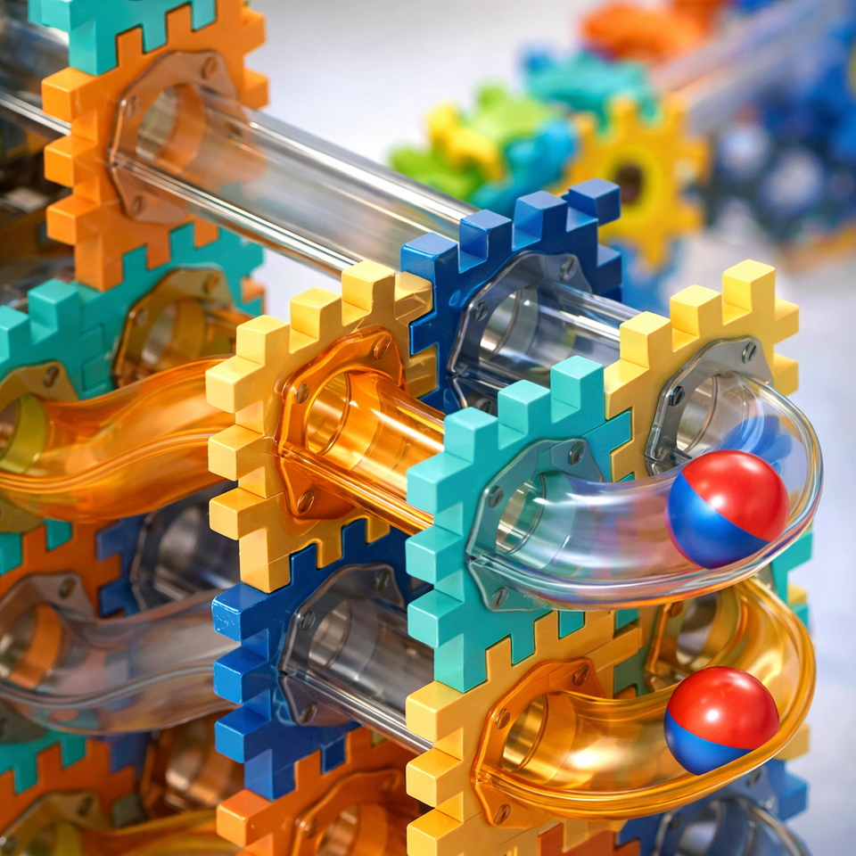 Pipeline Rolling Ball Building Blocks Set |226 PCS