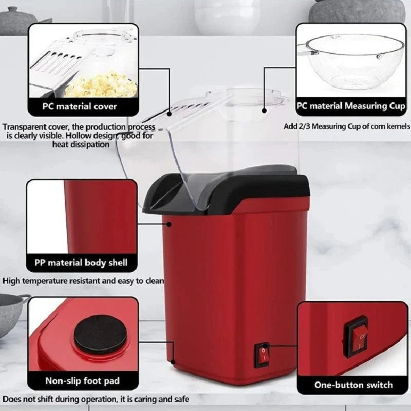 Portable Popcorn Machine – Fresh & Fun Snacking Anytime