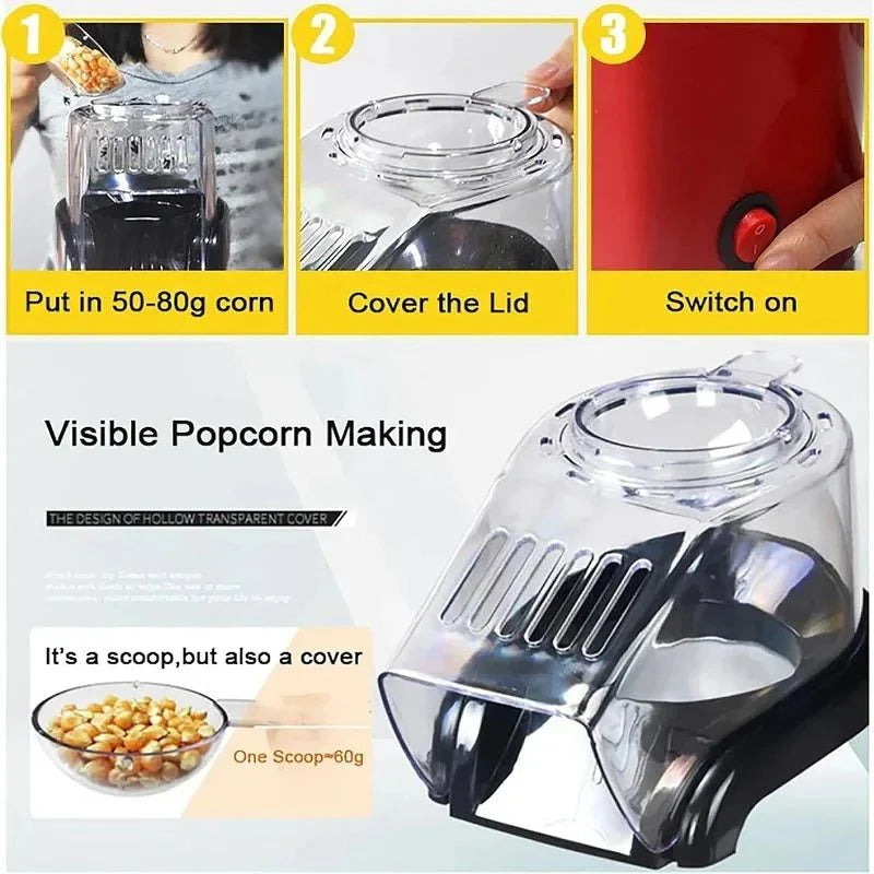 Portable Popcorn Machine – Fresh & Fun Snacking Anytime