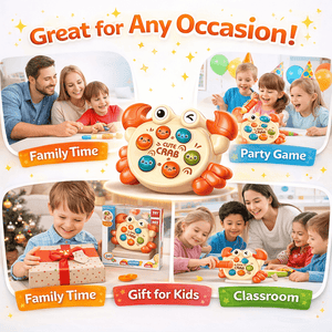 Pound & Pop Crab Activity Set – Interactive Hammer Game for Kids