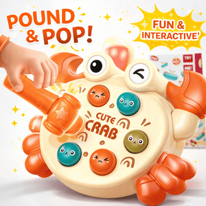 Pound & Pop Crab Activity Set – Interactive Hammer Game for Kids