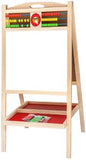 Preschool Education Two-sided Childrens Whiteboard Blackboard Stand Wood Magnetic Drawing Board