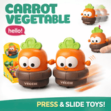 Press & Slide Carrot Learning Figure for Kids – Interactive Sensory Play | 1 Pc