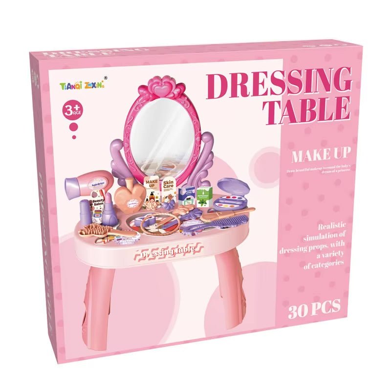 Princess 30-Piece Pretend Play Dressing Table Set