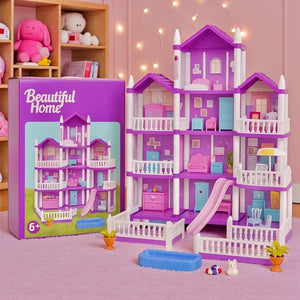 Princess Castle Dollhouse – Multi-Level Dream Mansion