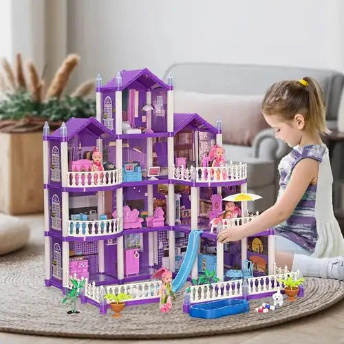 Princess Castle Dollhouse – Multi-Level Dream Mansion