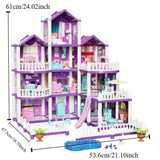 Princess Castle Dollhouse – Multi-Level Dream Mansion