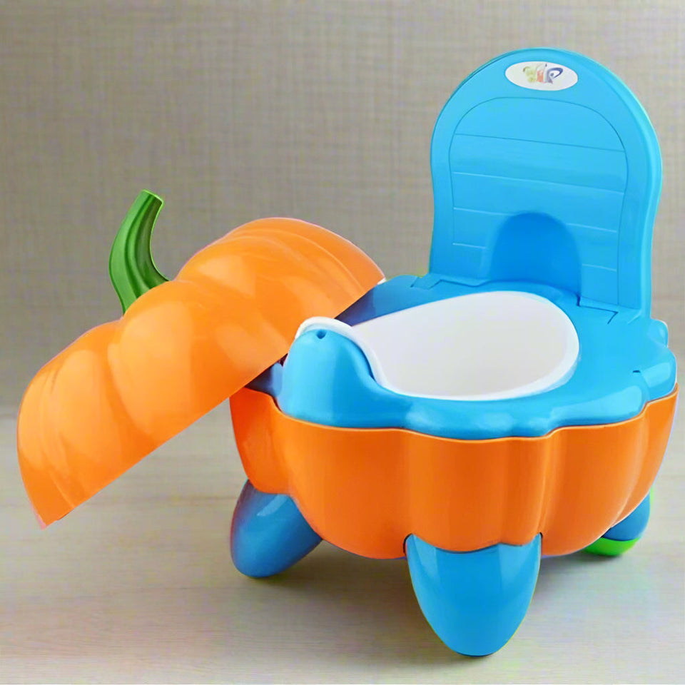 Pumpkin-Shaped Potty Seat for Kids
