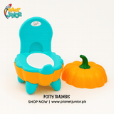 Pumpkin-Shaped Potty Seat for Kids