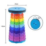 Rainbow Compact Folding Stool | 1 Pcs