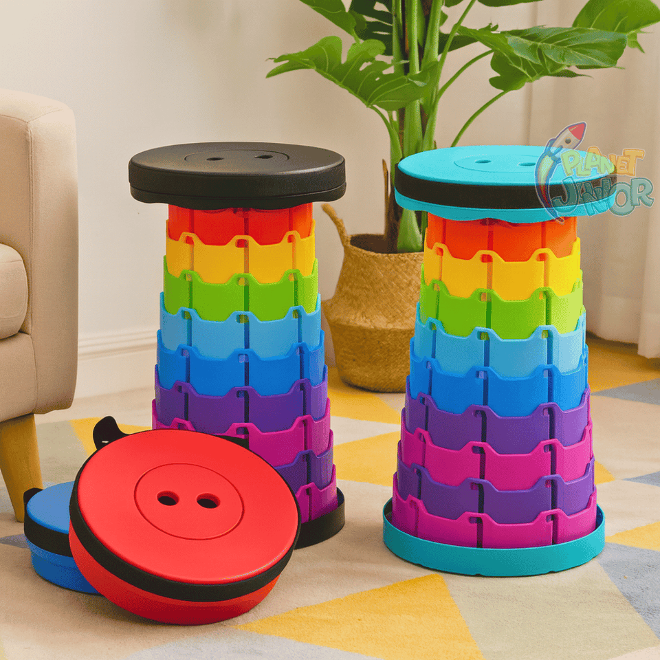 Rainbow Compact Folding Stool | 1 Pcs