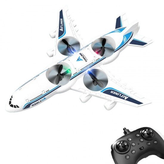 RC Airliner Plane with LED Lights & One-Key Return