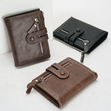 DIDE Large Capacity Zipper PU Leather Wallet
