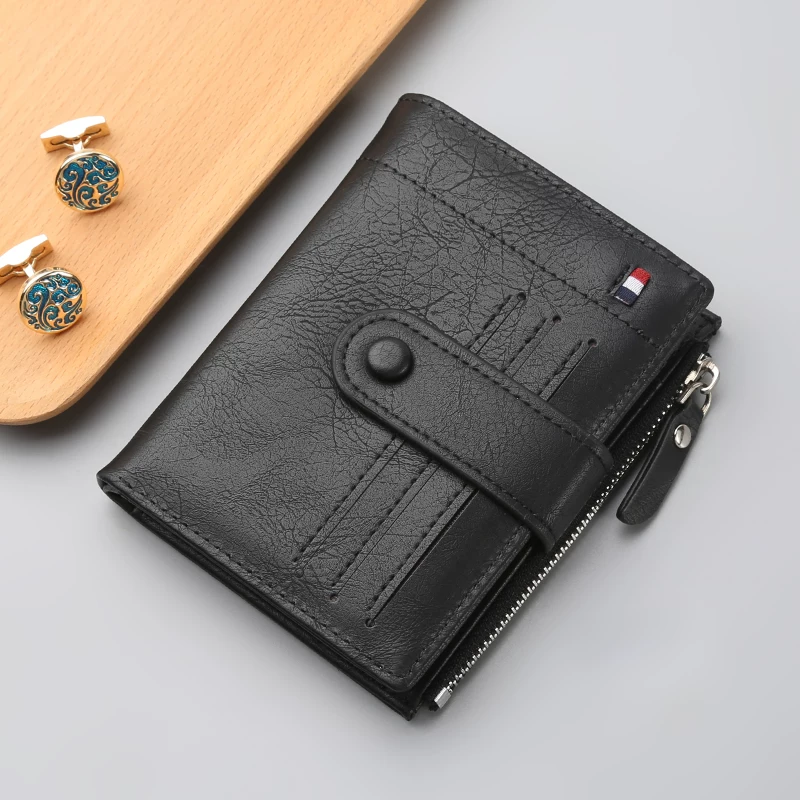 Baellerry Business PU Leather Wallet Coin Zipper
