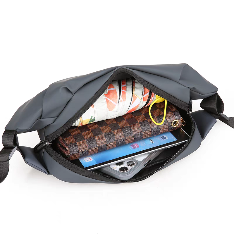 Waterproof Fanny Pack with 4 Zipper Pockets Crossbody Waist Bag