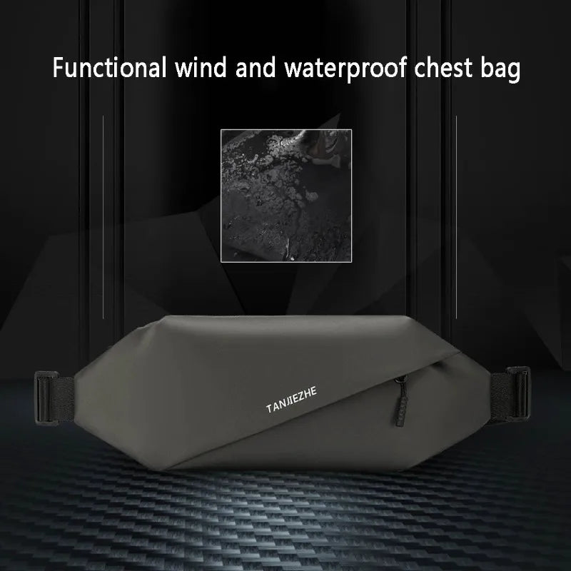 Waterproof Fanny Pack with 4 Zipper Pockets Crossbody Waist Bag