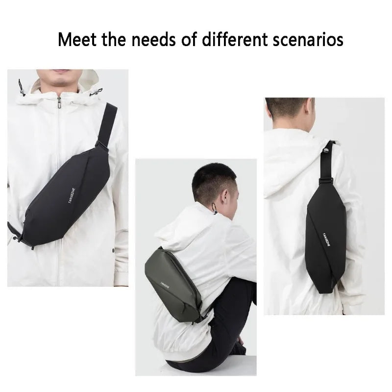Waterproof Fanny Pack with 4 Zipper Pockets Crossbody Waist Bag