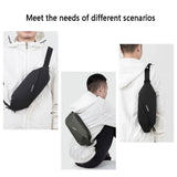 Waterproof Fanny Pack with 4 Zipper Pockets Crossbody Waist Bag