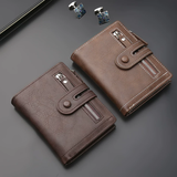 DIDE Large Capacity Zipper PU Leather Wallet