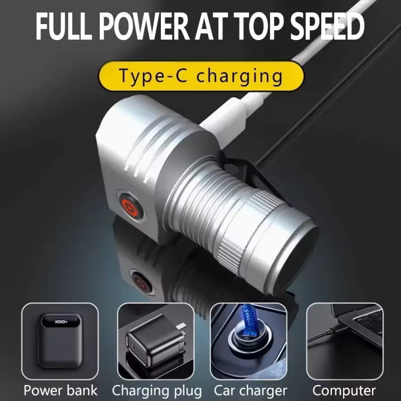 Rechargeable LED Flashlight Side-Switch Mini Light